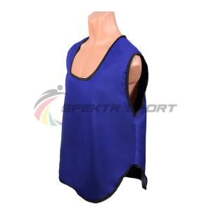 Купить Манишка футбольная односторонняя Spektr Sport синяя, р.36-40 в Сибае 