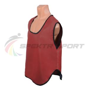 Купить Манишка футбольная односторонняя Spektr Sport красная, р.36-40 в Сибае 