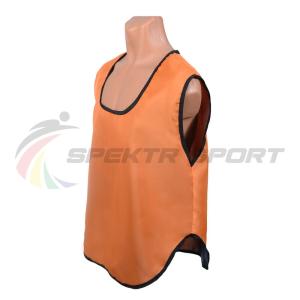 Купить Манишка футбольная односторонняя Spektr Sport оранжевая, р.36-40 в Сибае 