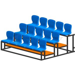 Купить Трибуна мобильная 3 ряда сиденья пластиковые на 15 мест в Сибае 