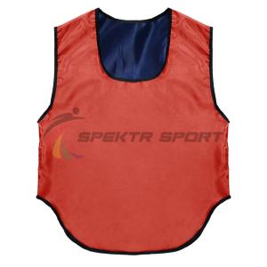 Купить Манишка футбольная двусторонняя Spektr Sport красно-синяя р. 36-40 в Сибае 